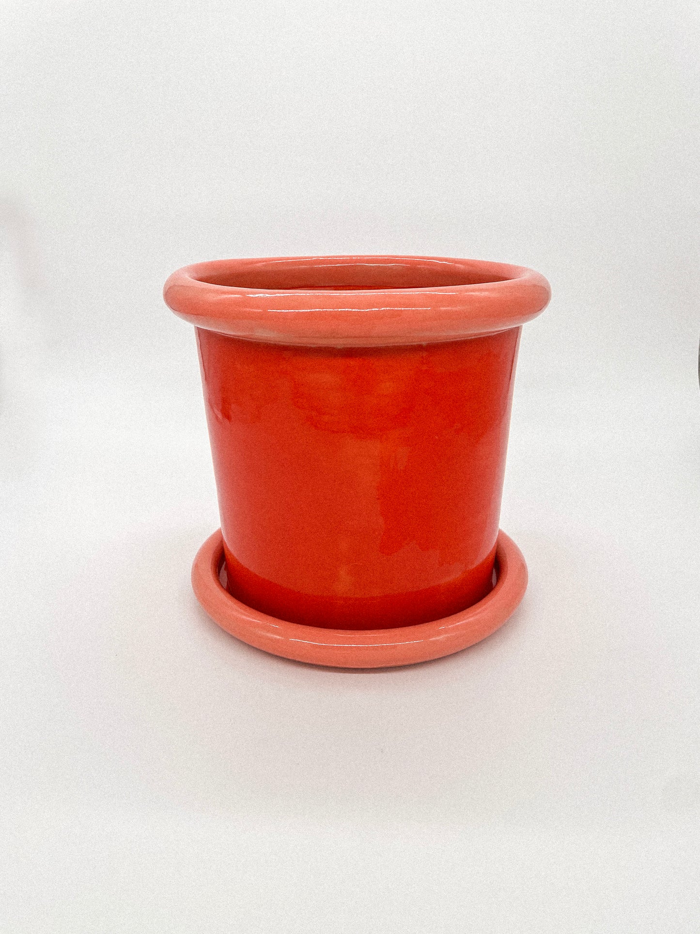 schaal plantenpot rood & koraal