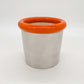 plantenpot oranje wit (medium)