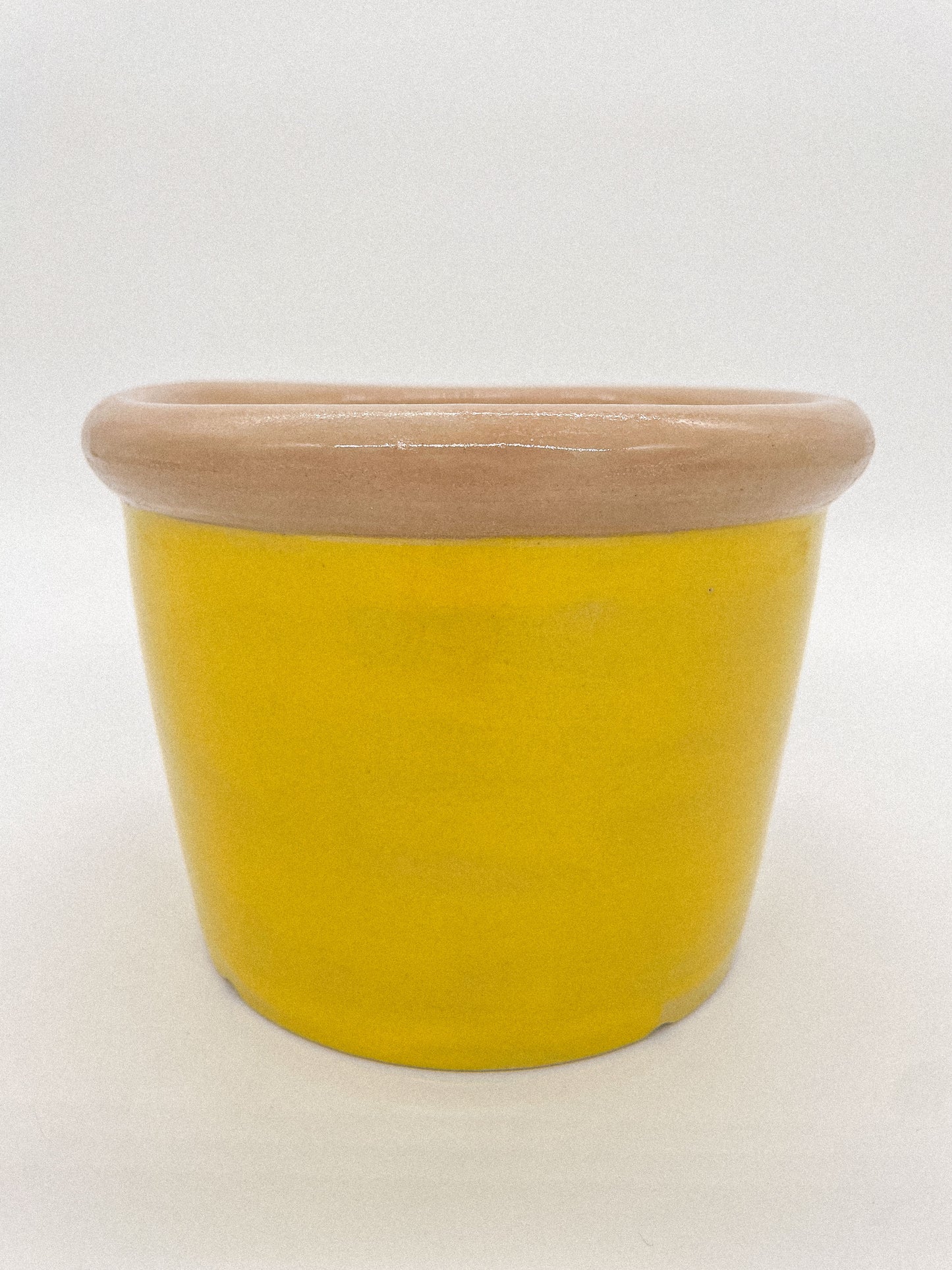 plantenpot beige & geel (small)